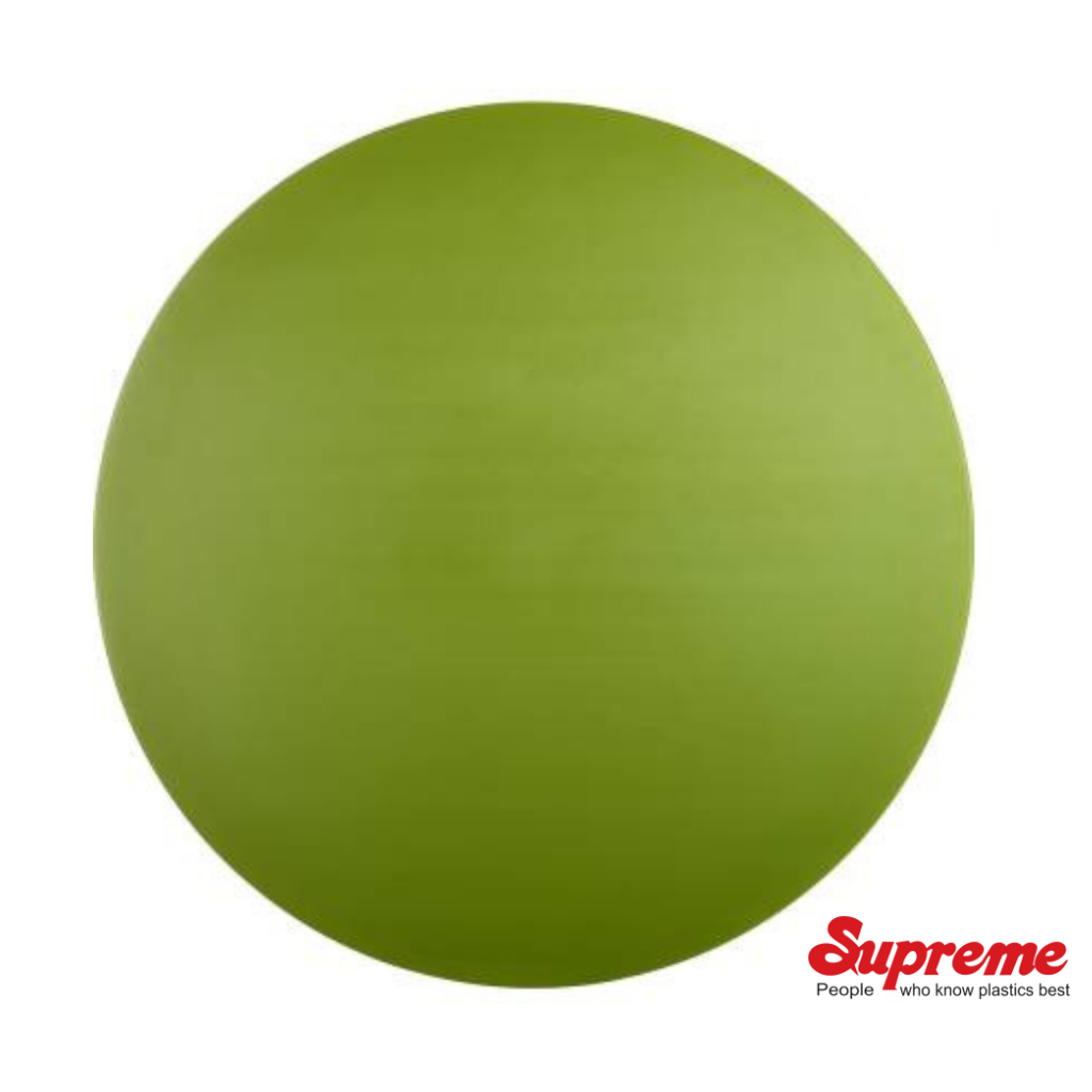 Supreme Furniture Disc Table (Mehandi Green) Top View