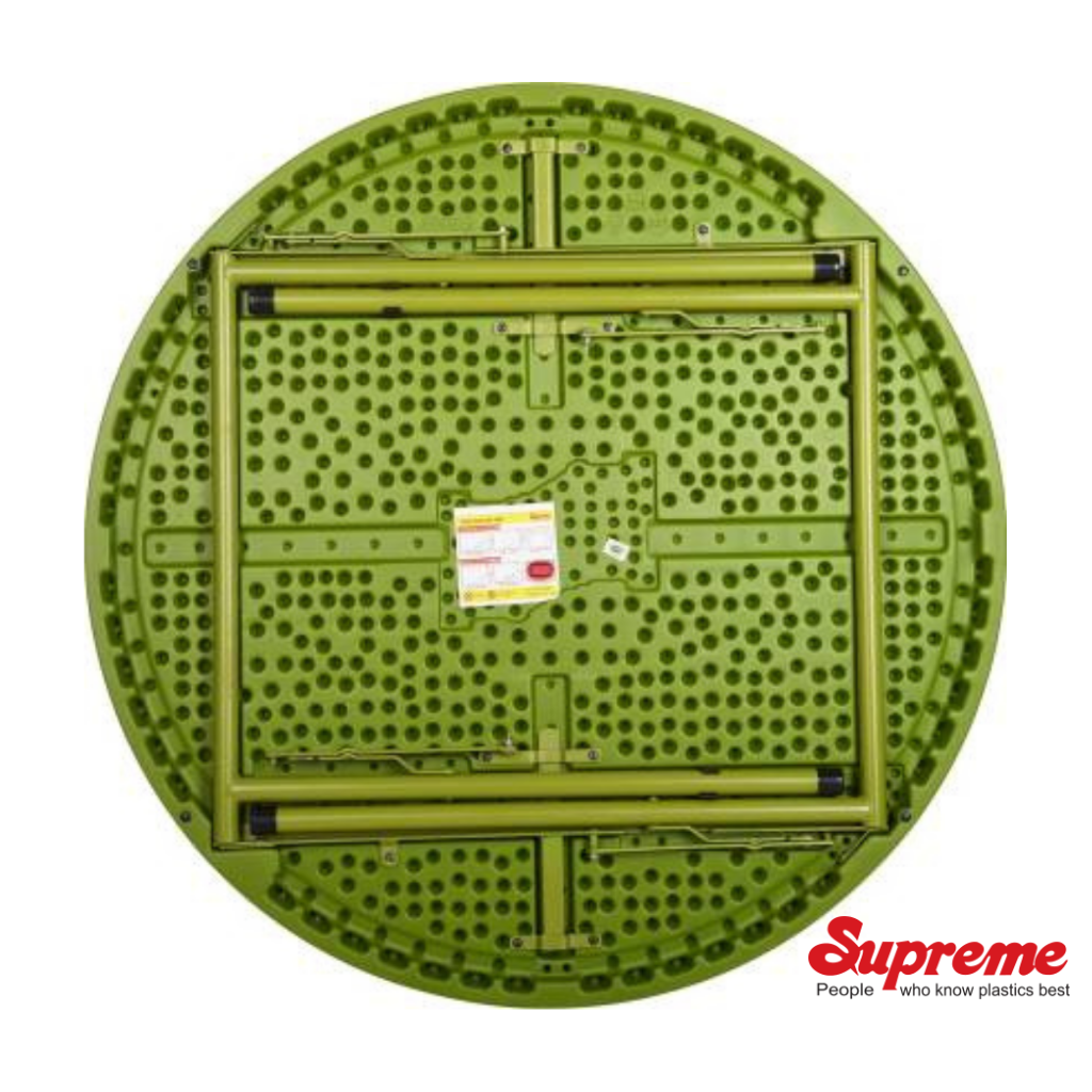 Supreme Furniture Disc Table (Mehandi Green) Bottom View