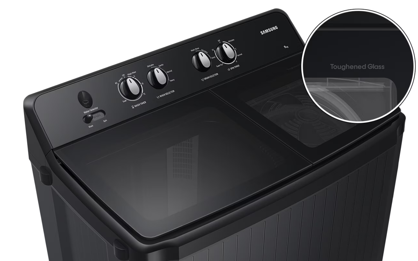 Samsung Semi Automatic Washing Machine Glass Door