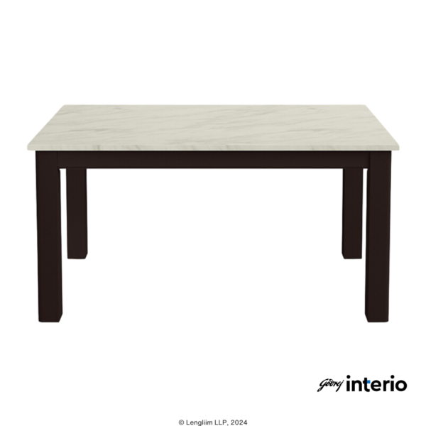 Godrej Interio Allure 6 Seater Dining Table Angle Side View
