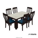 Godrej Interio Allure 6 Seater Dining Table Set View