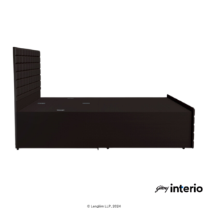 Godrej Interio Chocolate V2 Queen Size Bed (Colarain) Side View