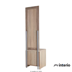 Godrej Interio Eudora N15 Dresser (Sonoma Oak) Back Angle View