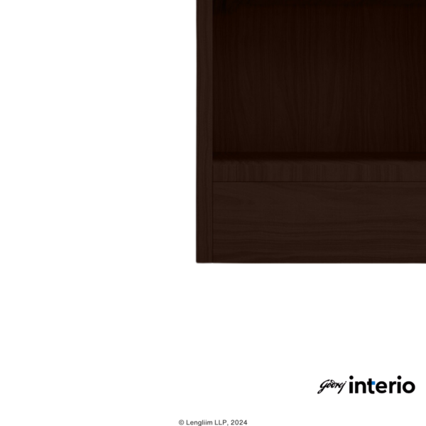 Godrej Interio Genesys Premium Bedside Table (Dark Walnut) Bottom Edge View