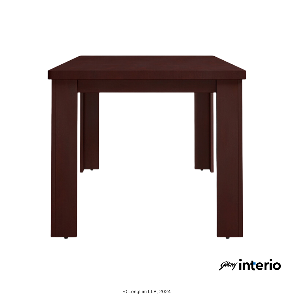 Godrej Interio Jack 6 Seater Dining Table Side View 2