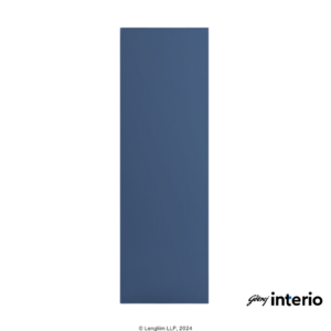 Godrej Interio Slide N Store Pro Almirah (Phiroja Blue) Side View