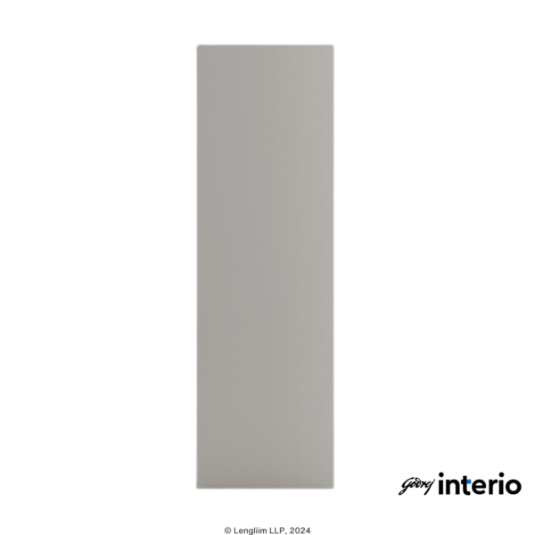 Godrej Interio Slimline 3 Door Steel Almirah (Locker, Textured Purple Plus) Side View