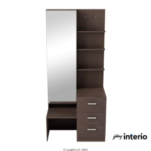 Godrej Interio Squadro Premium Dressing Table (Cinnamon) Front View