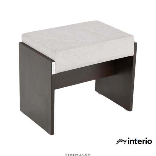 Godrej Interio Squadro Premium Dressing Table (Cinnamon) Stool View