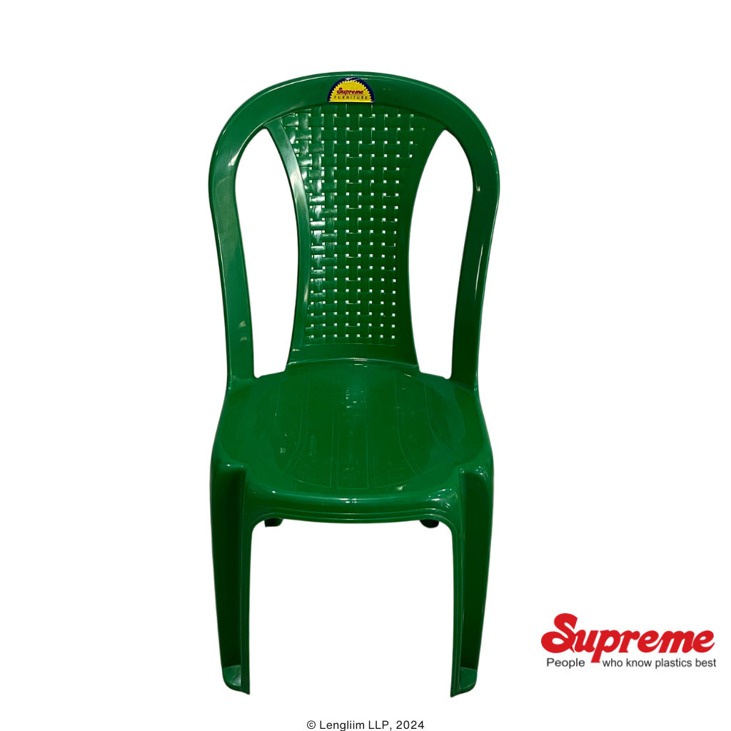 Supreme Furniture Dream Multi Purpose Plastic Chair (Grass Green) Front Top View