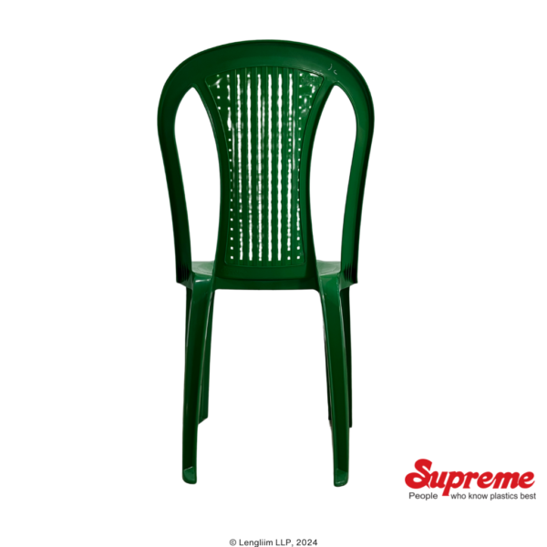 Supreme Furniture Dream Multi Purpose Plastic Chair (Grass Green) Back View