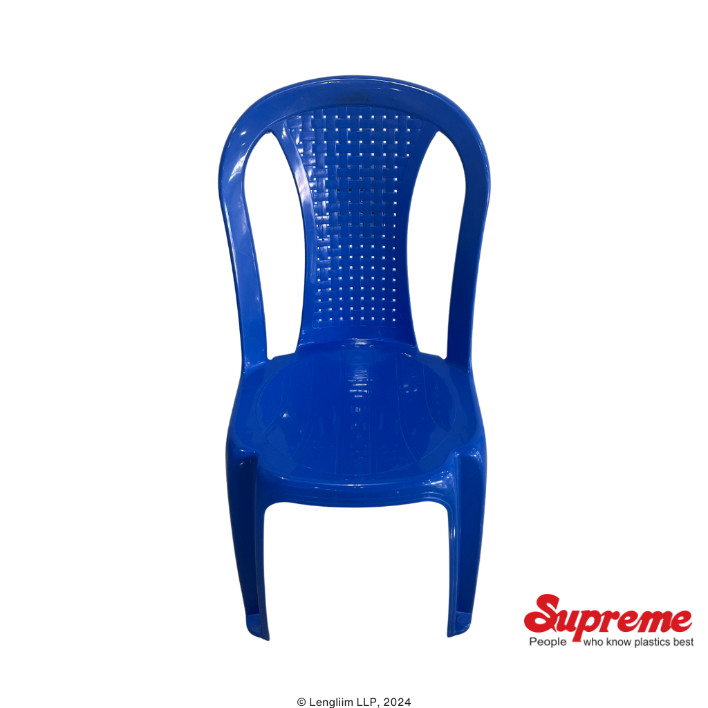 Supreme Furniture Dream Multi Purpose Plastic Chair (New Blue) Front Top View