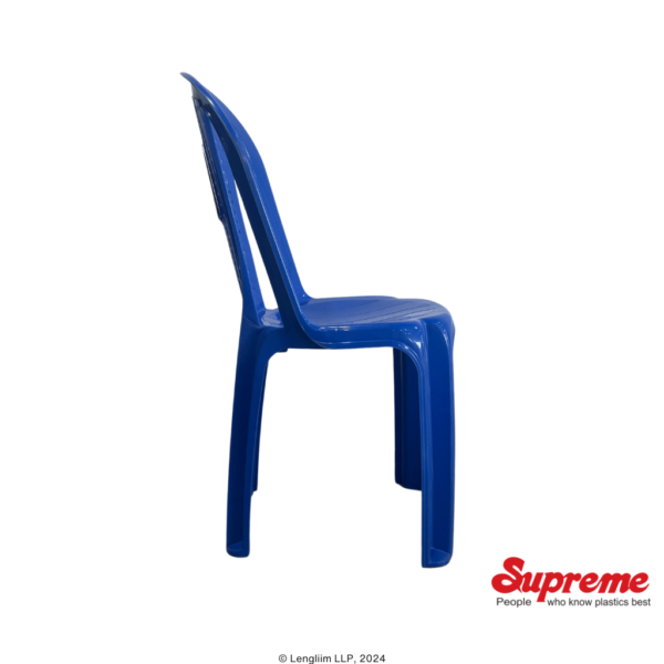 Supreme Furniture Dream Multi Purpose Plastic Chair (New Blue) Side View