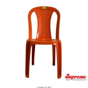Supreme Furniture Dream Multi Purpose Plastic Chair (Orange) Front View
