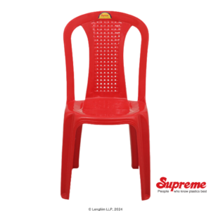 Supreme Furniture Dream Multi Purpose Plastic Chair (Red) Company Front View