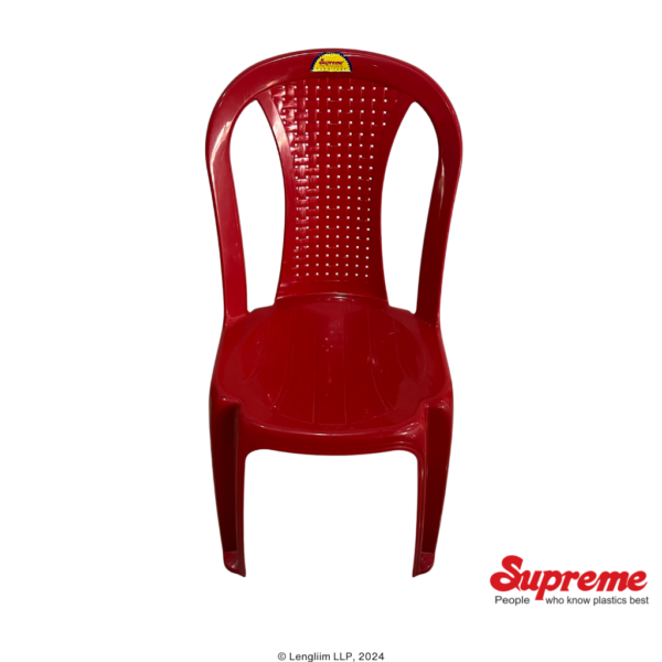 Supreme Furniture Dream Multi Purpose Plastic Chair (Red) Front Top View