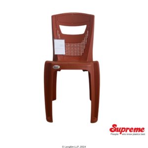 Supreme Furniture Greek Multipurpose Plastic Chair (Orange) Front View