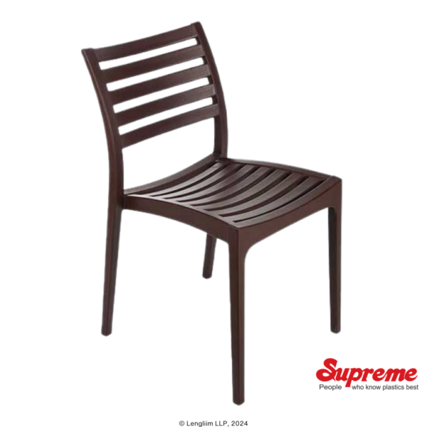 Supreme Furniture Omega Chair (Globus Brown) Front Angle View