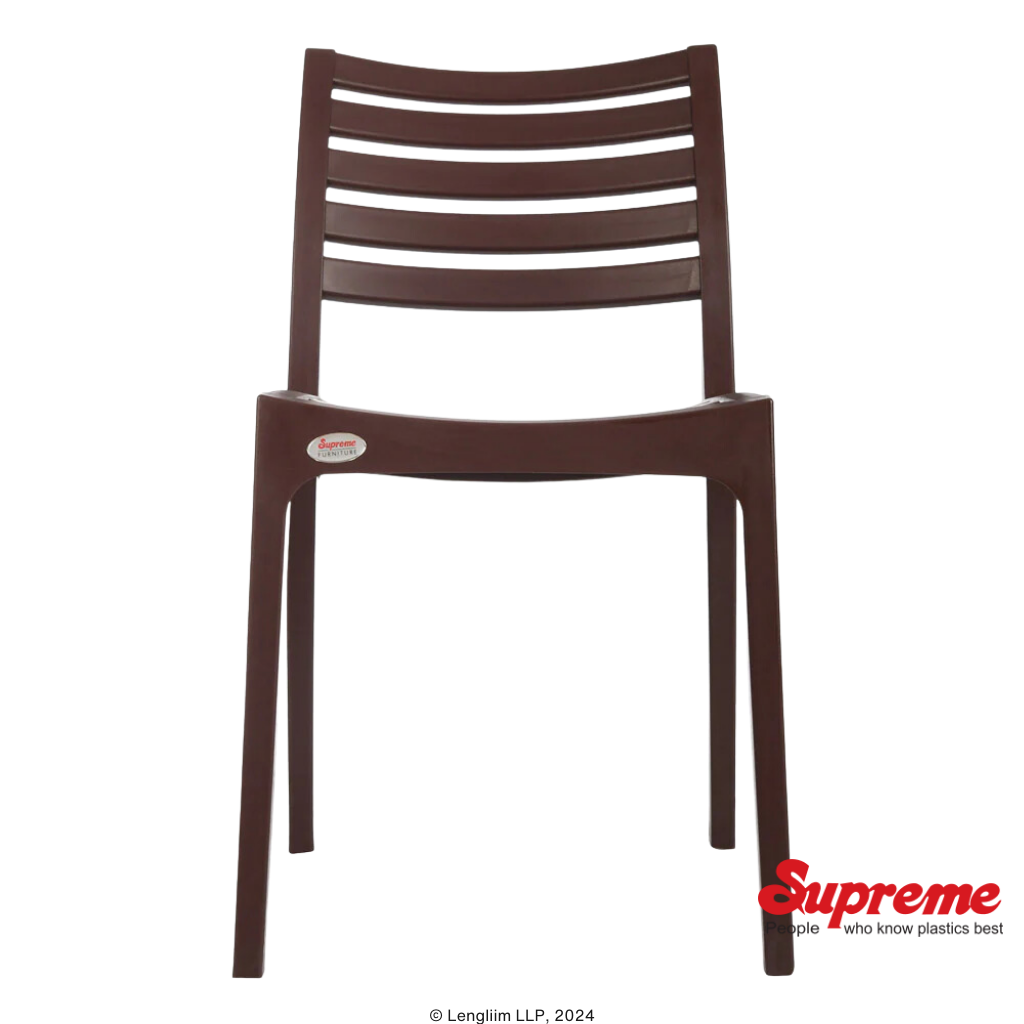 Supreme Furniture Omega Chair (Globus Brown) Front View