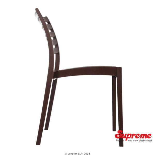 Supreme Furniture Omega Chair (Globus Brown) Side View