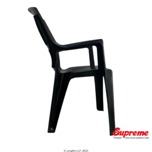 Supreme Furniture Turbo Plastic Chair (Black) Side View