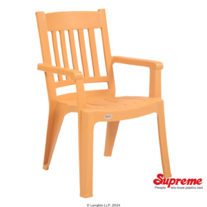 Supreme Furniture Wisdom Plastic Chair (Amber) Front Angle View
