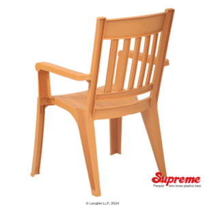 Supreme Furniture Wisdom Plastic Chair (Amber) Back Angle View