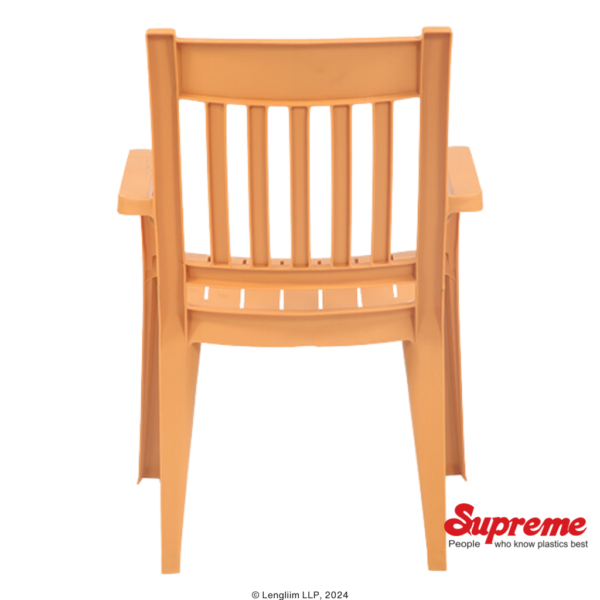 Supreme Furniture Wisdom Plastic Chair (Amber) Back View