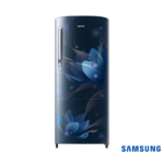 Samsung 183 Liters 2 Star Single Door Fridge (Blooming Saffron Blue, RR20C2712U8) Front View
