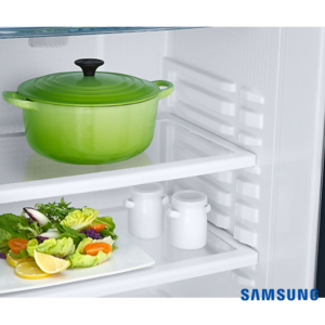 Samsung 183 Liters 2 Star Single Door Fridge with Base Stand Drawer (Blooming Saffron Blue, RR20C2712U8) Shelf