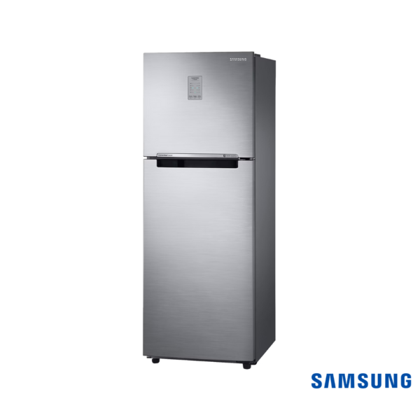 Samsung 236 Liters Convertible Freezer Double Door Fridge (Elegant Inox, RT28C3732S8) Front Angle View 1