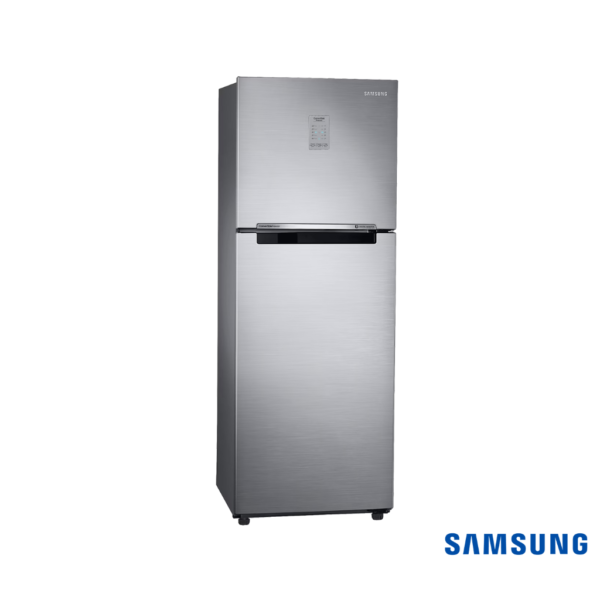 Samsung 236 Liters Convertible Freezer Double Door Fridge (Elegant Inox, RT28C3732S8) Front Angle View 2