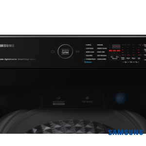 Samsung 13 Kg Top Load Fully Automatic Washing Machine with Hygiene Steam and Wifi (Black Caviar, WA13CG5886BV) Control Panel View