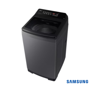 Samsung 8 Kg Ecobubble Top Load Washing Machine (Dark Gray, WA80BG4441BD) Front Top Angle View