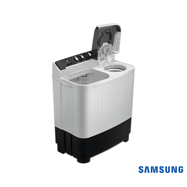 Samsung 10.5 Kg Semi Automatic Washing Machine with Hexa Pulsator (WT10C4260GG, Dark Gray) Closeup View