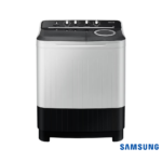 Samsung 7.5 Kg Semi-Automatic Washing Machine (Gray Lid with Gray Base, WT75B3200GG) Front View