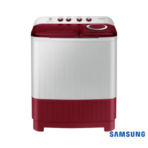 Samsung 8 Kg Semi Automatic Washing Machine with Hexa Storm Pulsator (WT80C4000RR, Wine Red) Front View