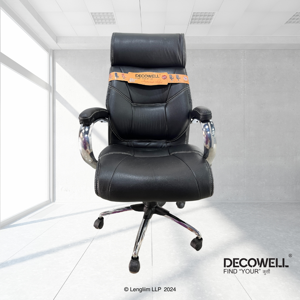 Decowell DC 323 Director Office Chair Front View with Background