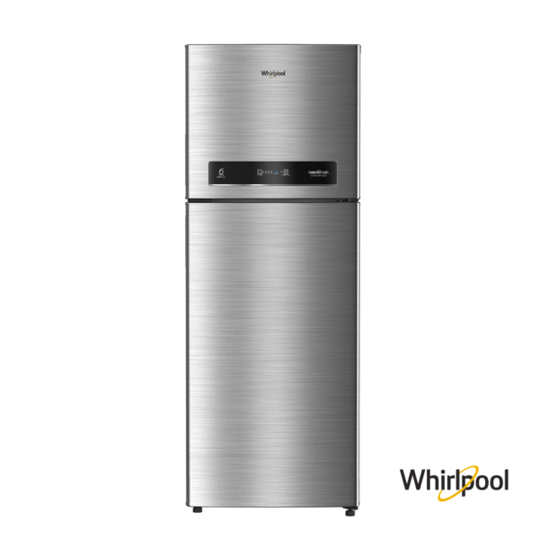 Whirlpool 340 Liters 2 Star Convertible Double Door Fridge (German Steel, 21600) Front View