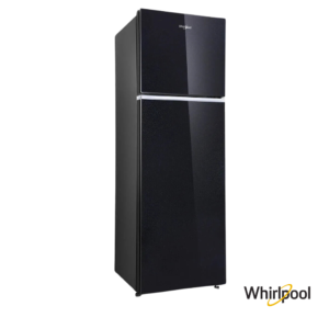 Whirlpool 235 Liters 2 Star Double Door Fridge (Crystal Black, 22052) Front Angle View 2