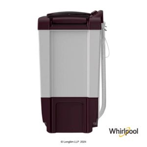 Whirlpool 7 Kg Ace Super Soak Semi Automatic Washing Machine (Wine, 30298) Side Right View