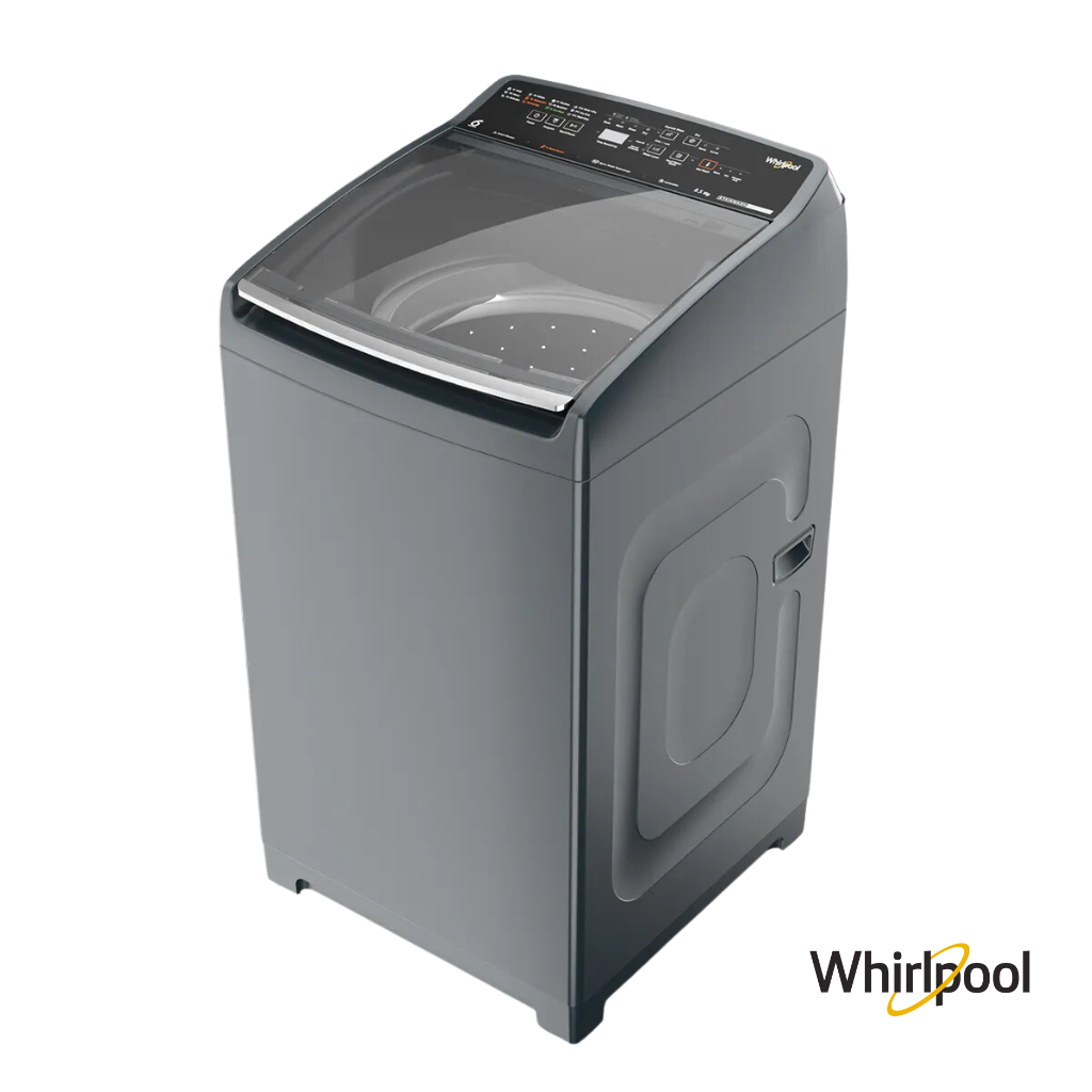 Whirlpool Stainwash Pro Plus 8.5kg Top Load Fully Automatic Washing Machine (Heater, Midnight Grey, 31639) Right View