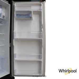 Whirlpool 192 Liters 3 Star Single Door Fridge with Zeolite Technology (Alpha Steel, 73132) Door Interior View