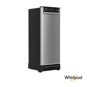 Whirlpool 192 Liters 3 Star Single Door Fridge with Zeolite Technology (Alpha Steel, 73132) Front Angle View 2