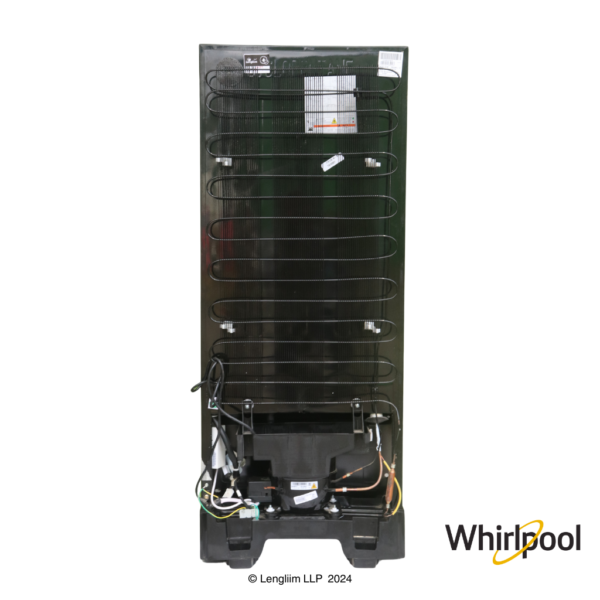 Whirlpool 192 Liters 3 Star Single Door Fridge with Zeolite Technology (Alpha Steel, 73132) Back View