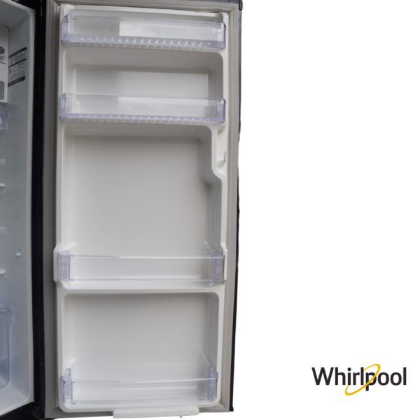 Whirlpool 184 Liters 2 Star Single Door Fridge with Base Stand Drawer (Sapphire Belite, 73214) Fridge Door Inside