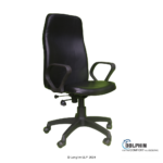 Dolphin DF 107 High Back Office Chair Front Angle View