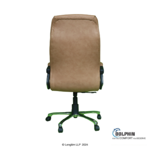 Dolphin DF 15 High Back Leatherite Office Chair Back View