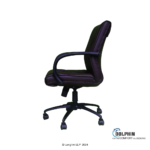 Dolphin DF 66 High Back Leatherite Office Chair Side View