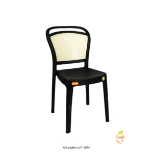 Mango Spice Plastic Chair (Black)